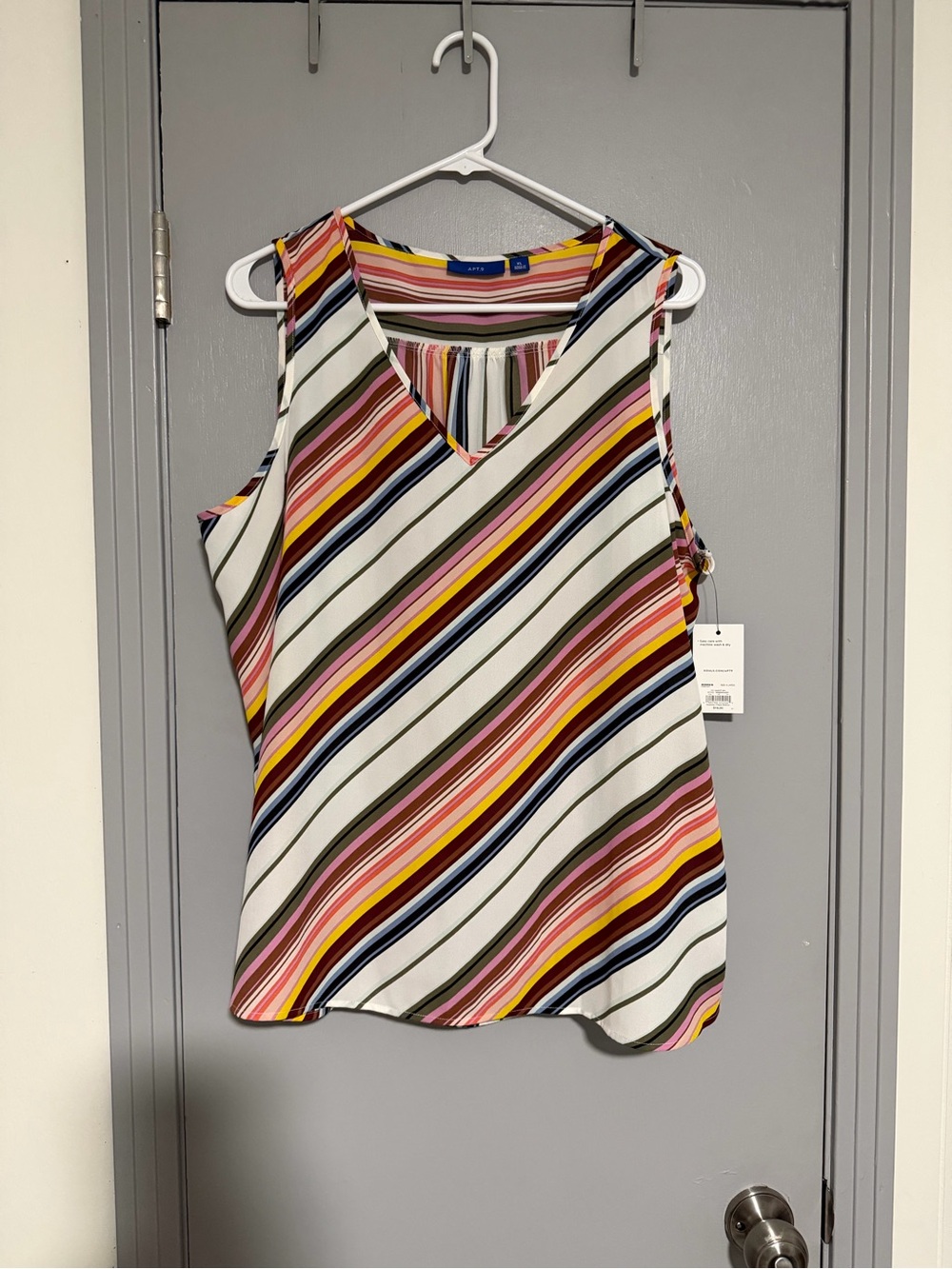APT 8 Multicolor Striped Sleeveless Tank